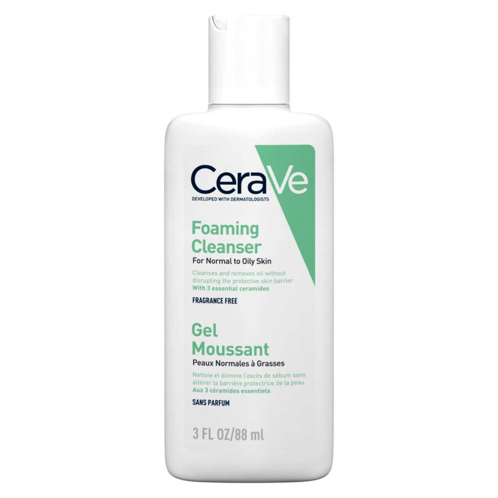 CeraVe Travel Size Foaming Cleanser 88ml bottle