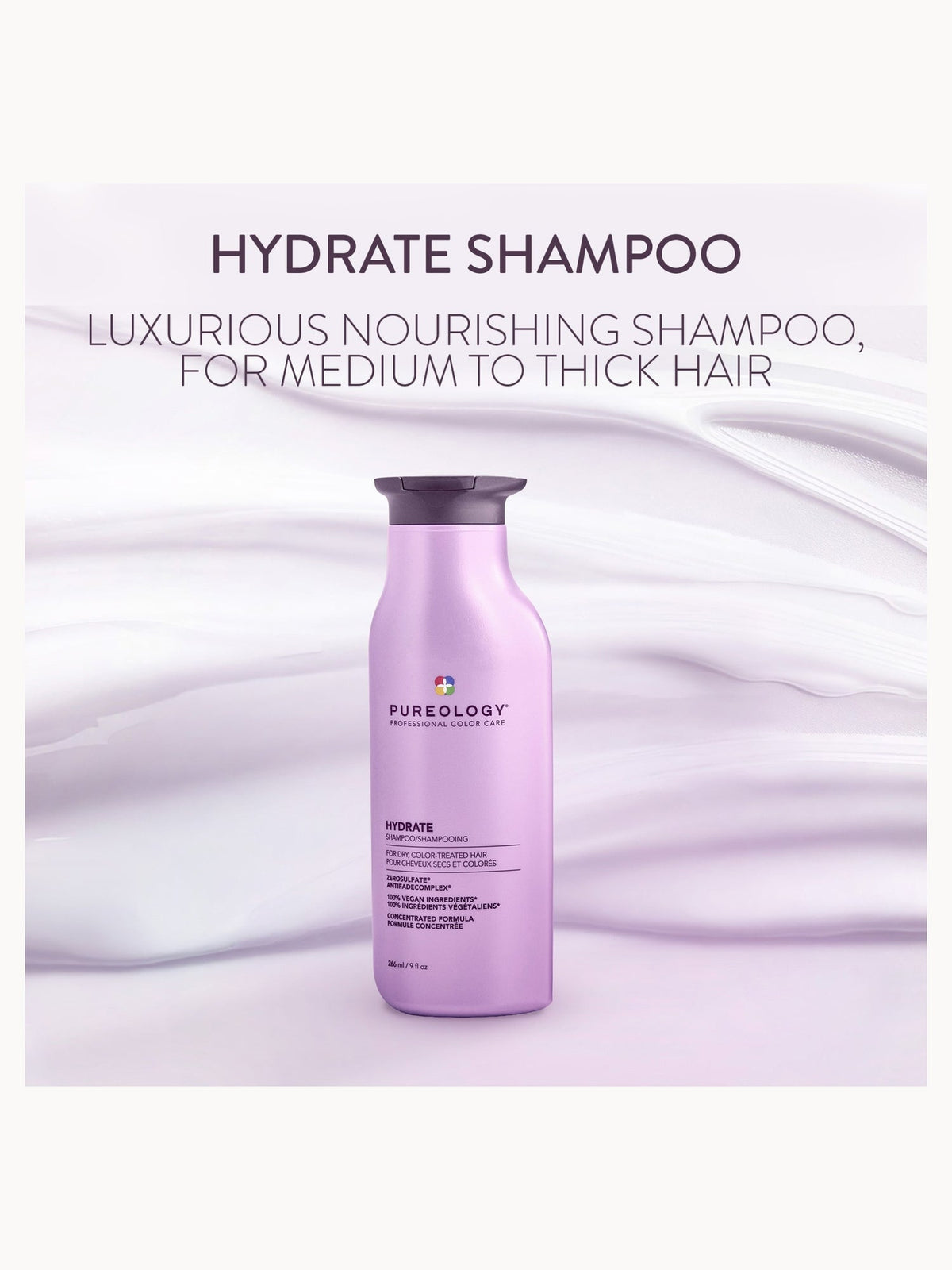 Pureology Hydrate Nourishing Shampoo 266ml – brand image 2