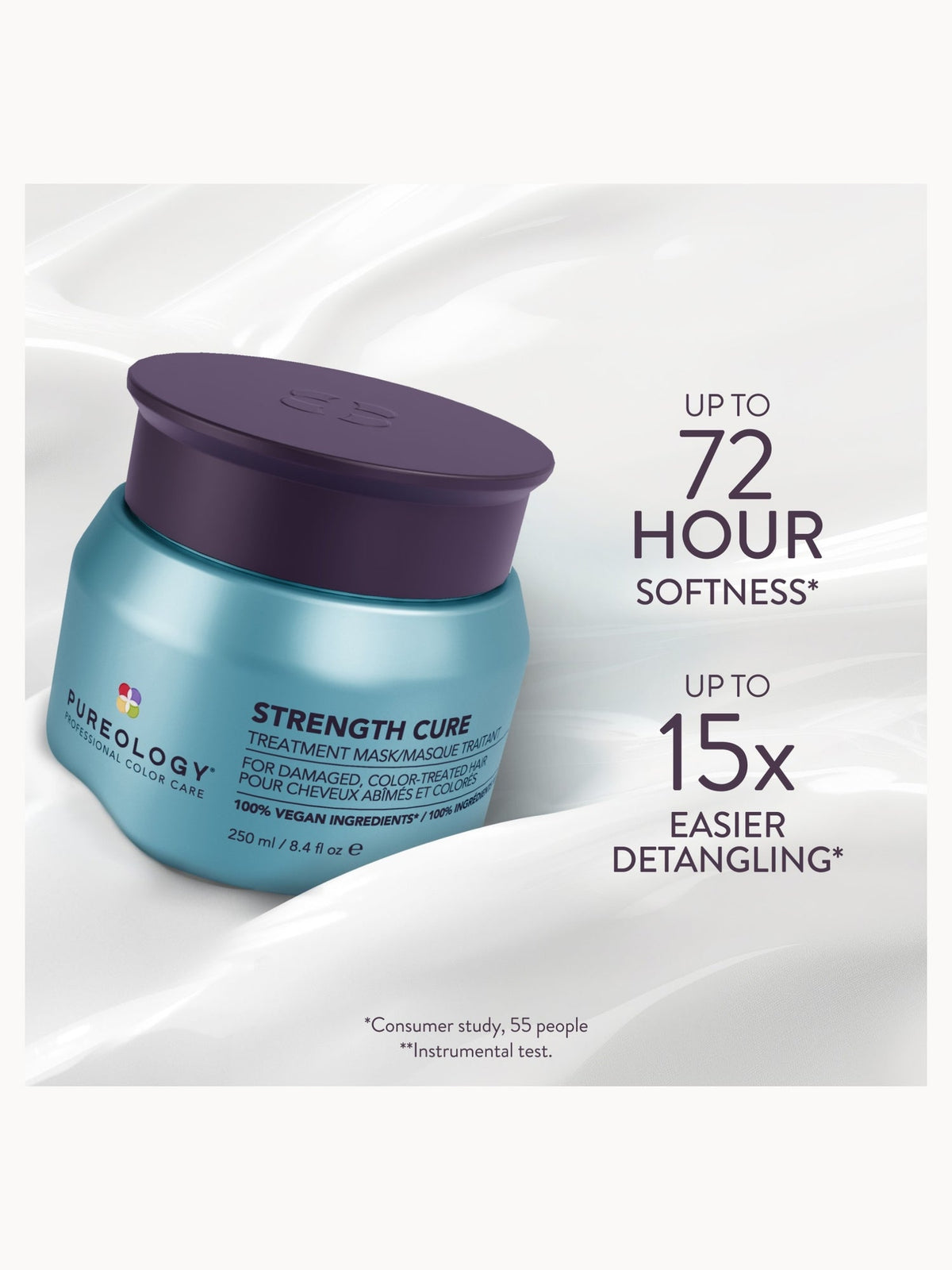 Pureology Strength Cure Hair Treatment Mask 250ml – brand image 2