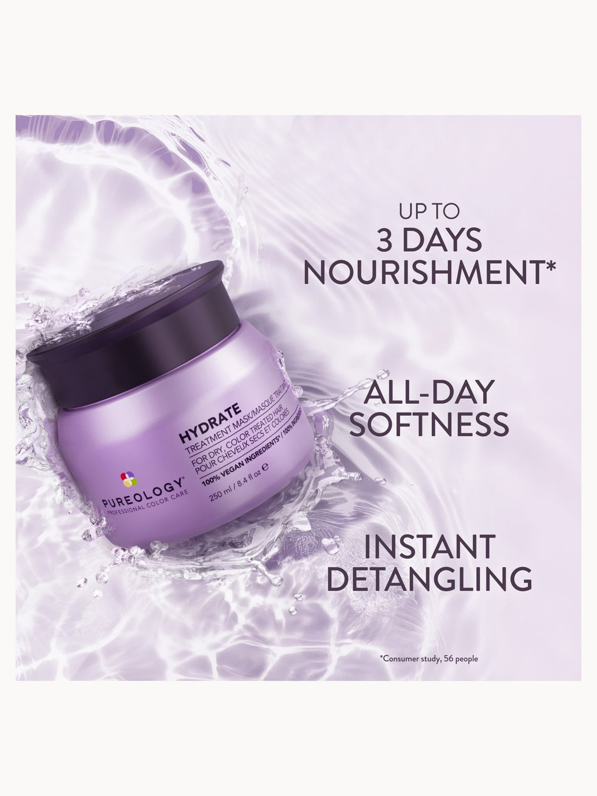 Pureology Hydrate Hair Treatment Mask 250ml – brand image 2
