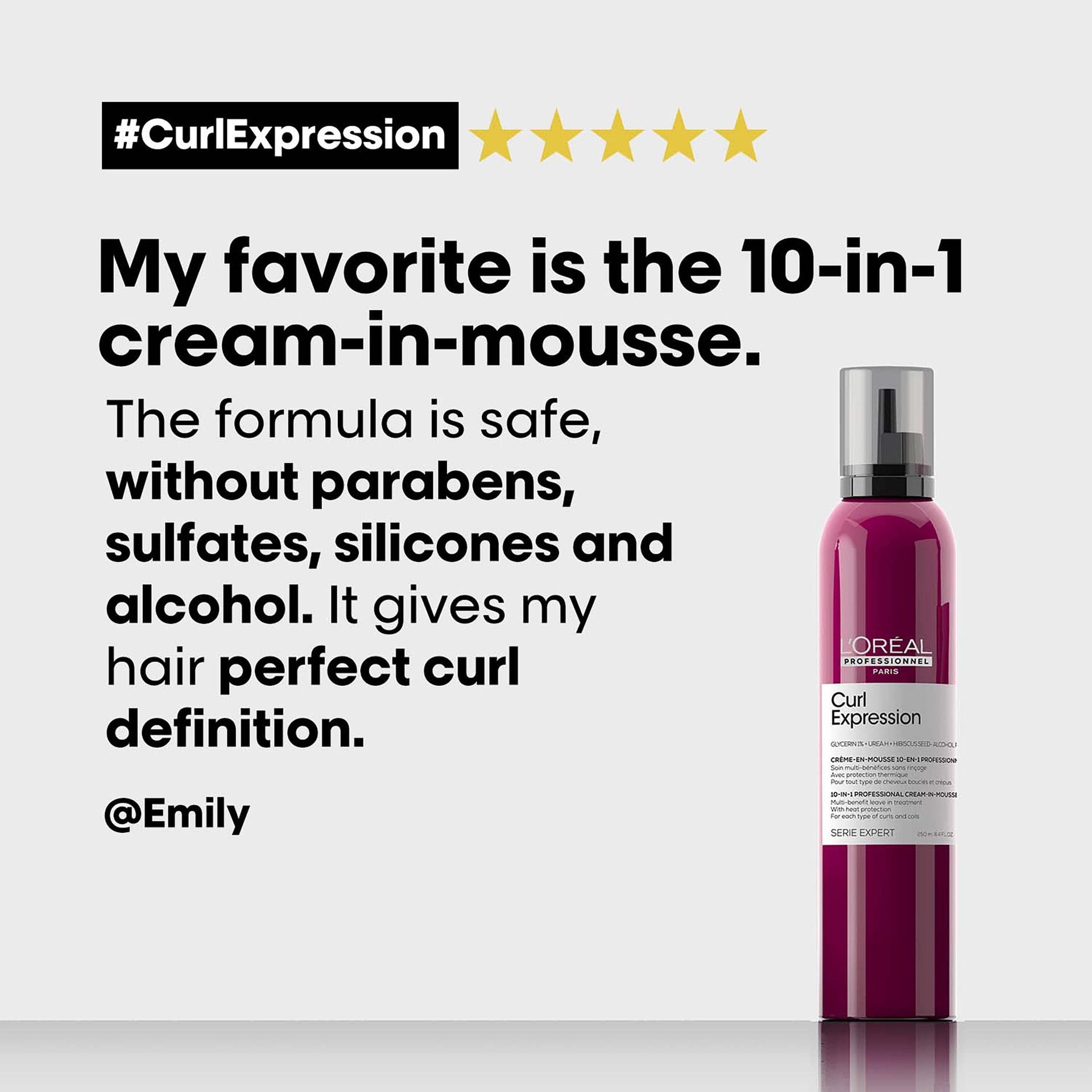 Curl Expression 10 in 1 Mousse texture