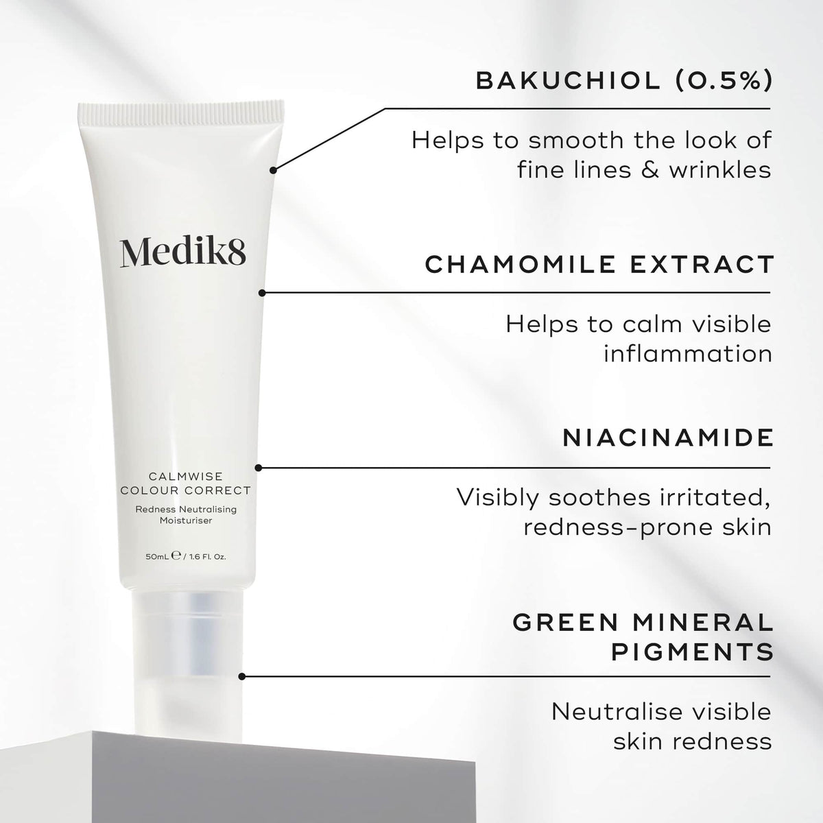 Medik8 Calmwise Colour Correct key ingredients