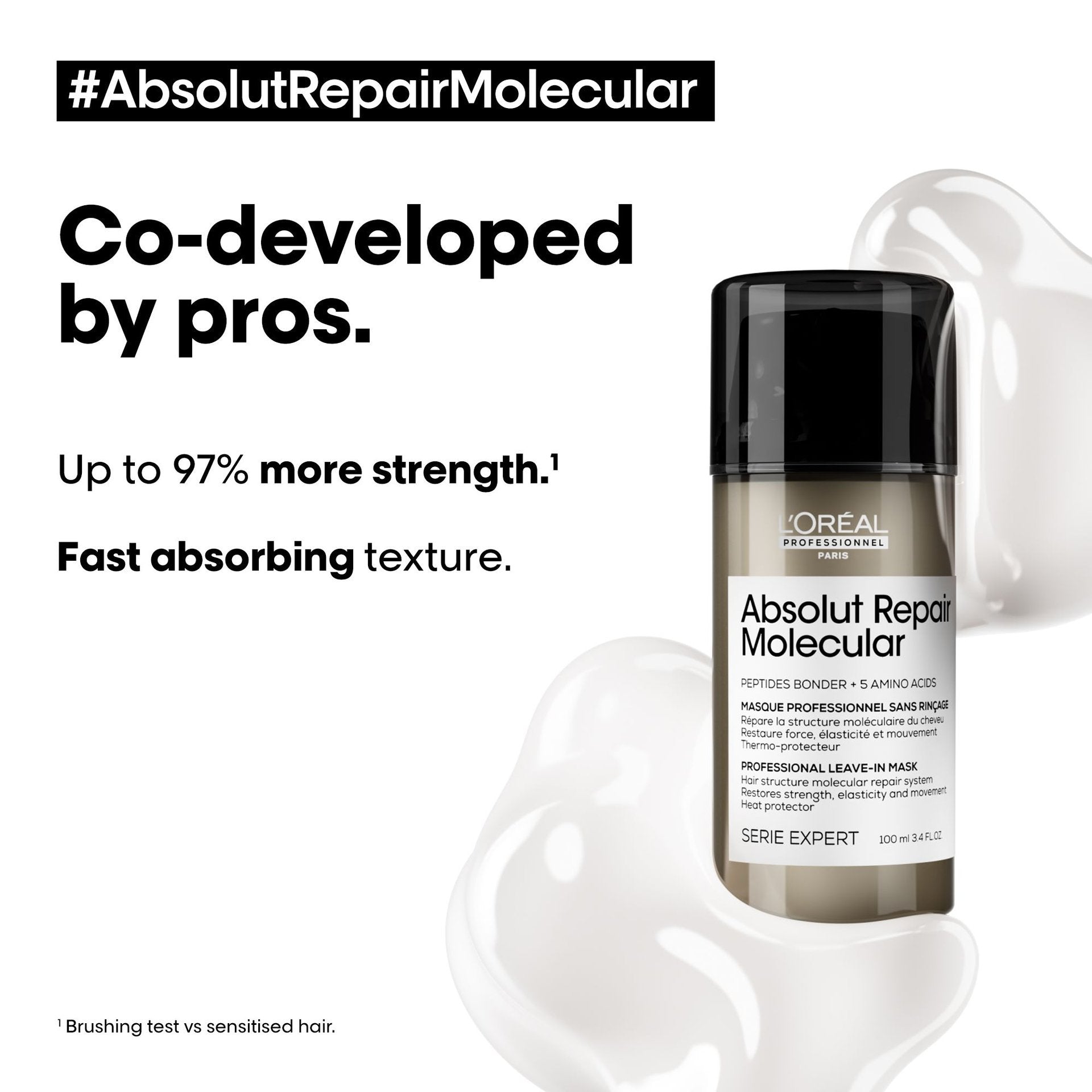 L'Oréal Professionnel Absolut Repair Molecular Leave-In Mask texture