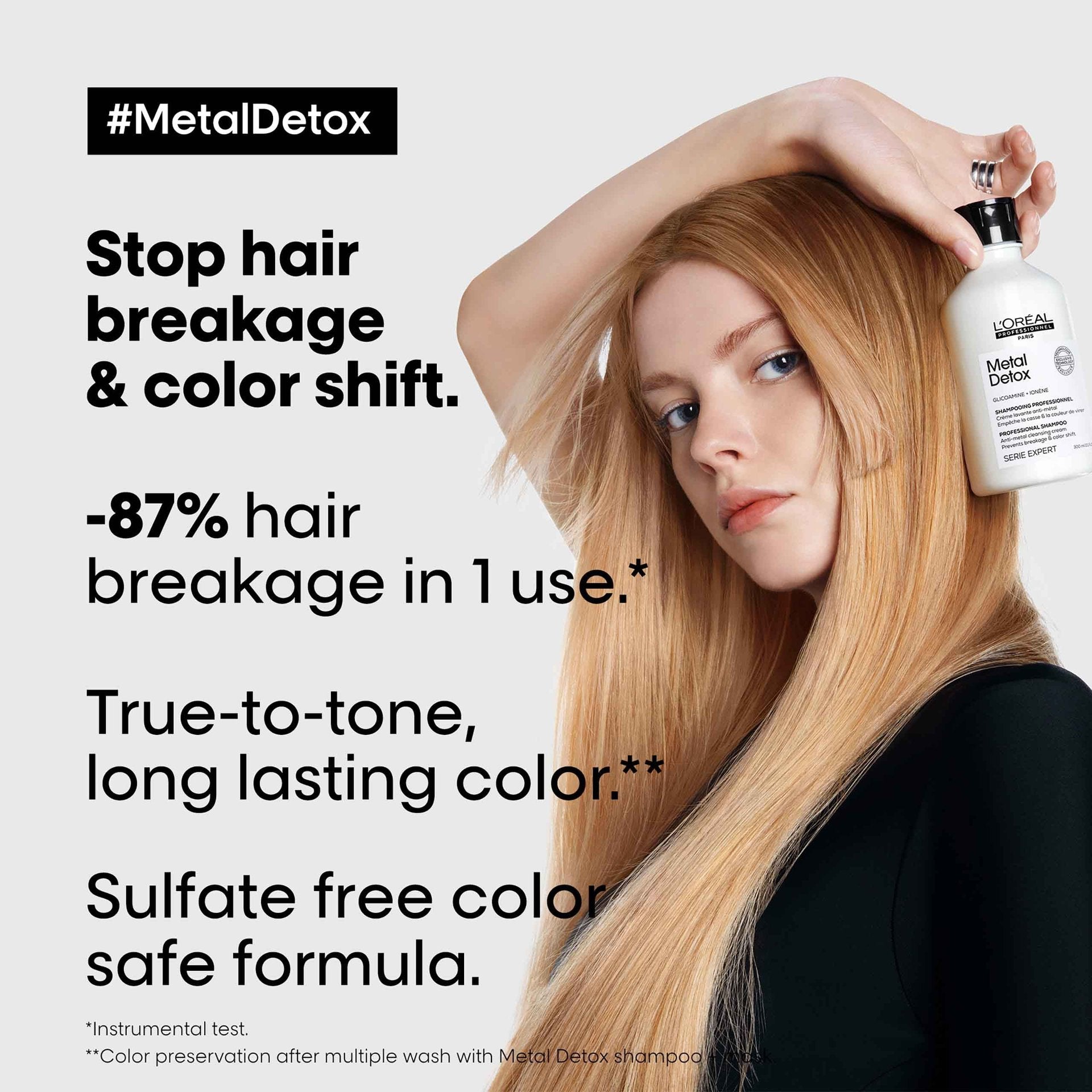 L'Oréal Professionnel Metal Detox Shampoo Refill 1000ml benefits