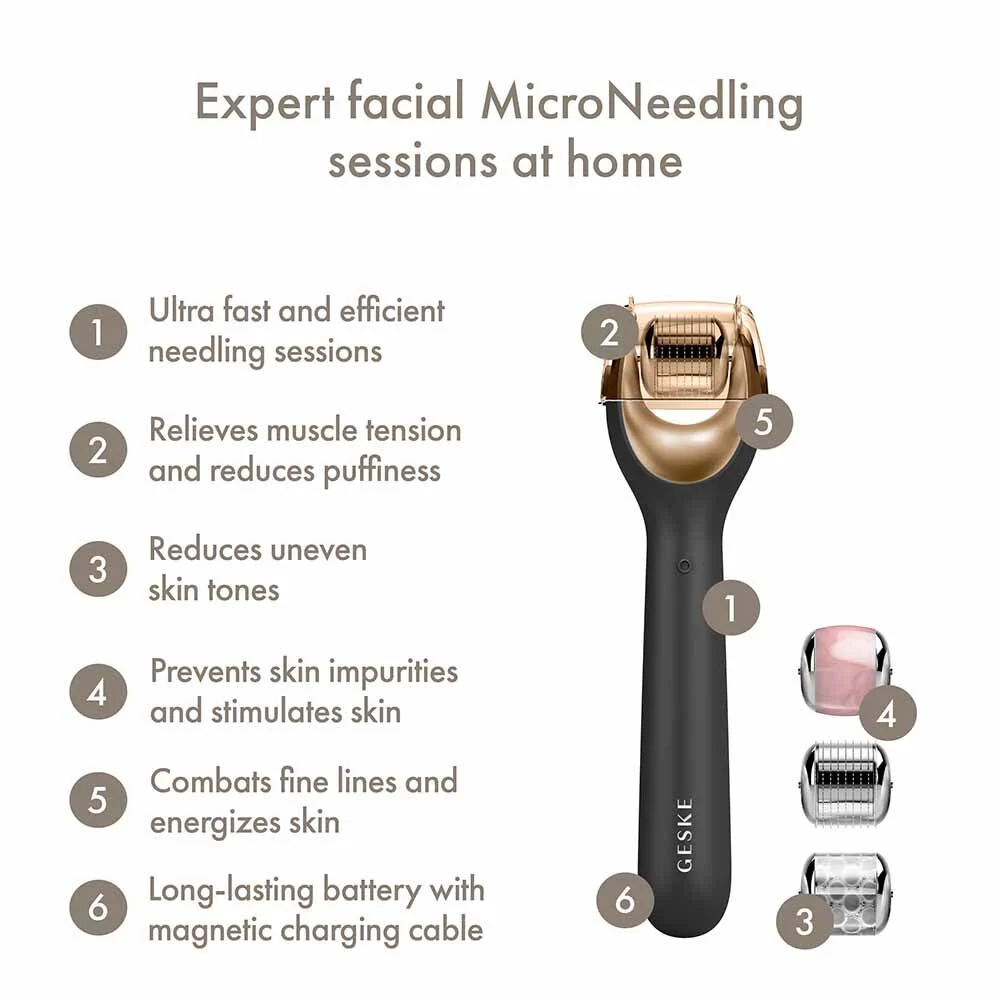 GESKE MicroNeedle Face Roller | 9 in 1