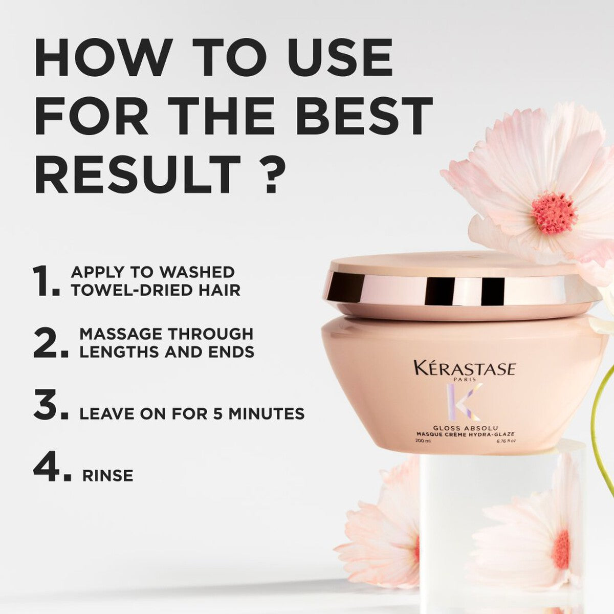 Kerastase Gloss Absolu Masque Creme Hydra Glaze 200ml