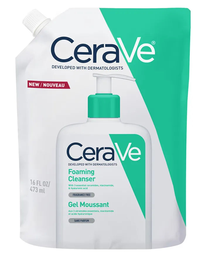CeraVe Foaming Cleanser Refill 473ml pouch