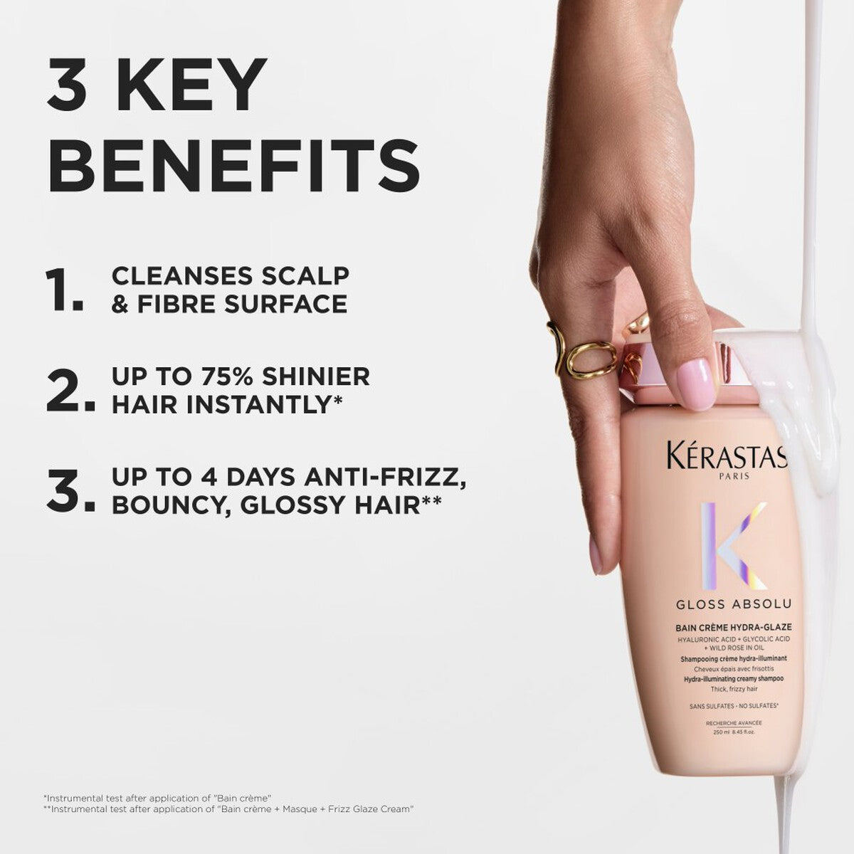 Kerastase Gloss Absolu Bain Creme Hydra-Glaze Shampoo 500ml