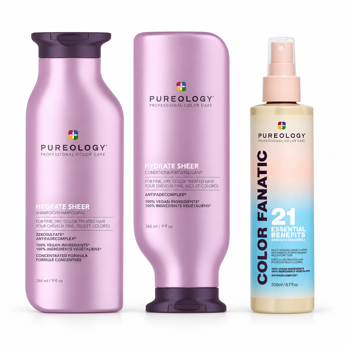 Pureology Hydrate Sheer Complete Routine Bundle — all included products