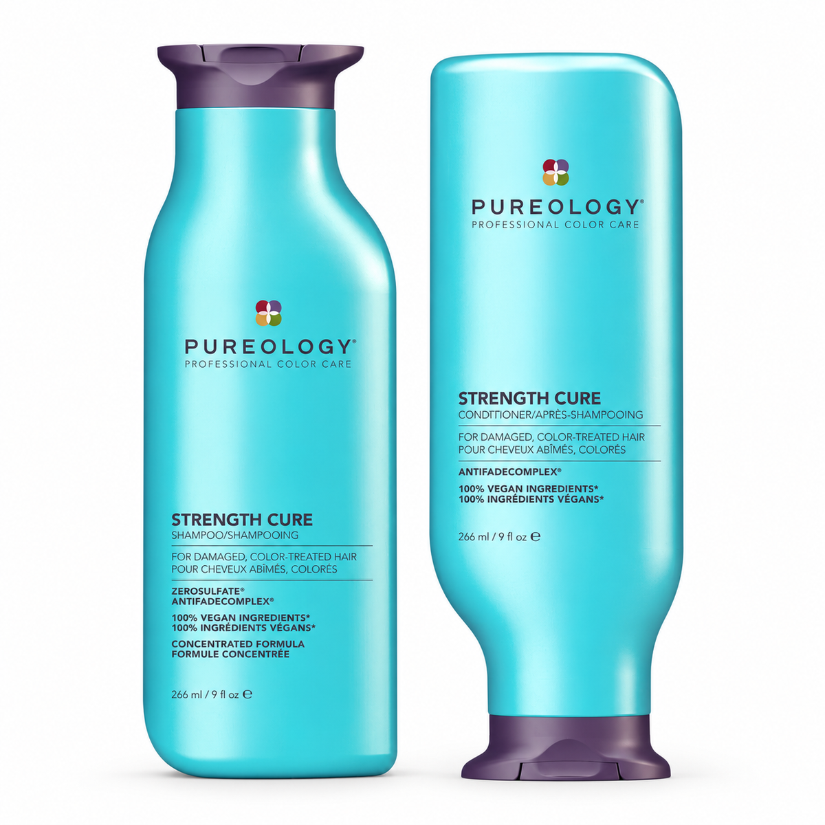 Pureology Strength Cure Shampoo & Conditioner Duo 2 x 266ml — all included products