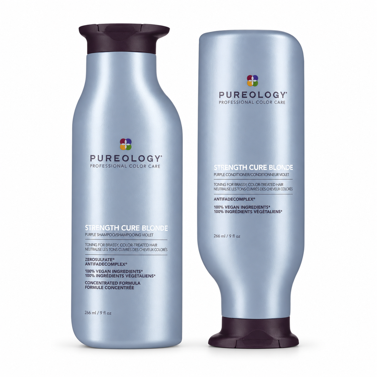 Pureology Strength Cure Blonde Shampoo & Conditioner Duo 2 x 266ml — all included products