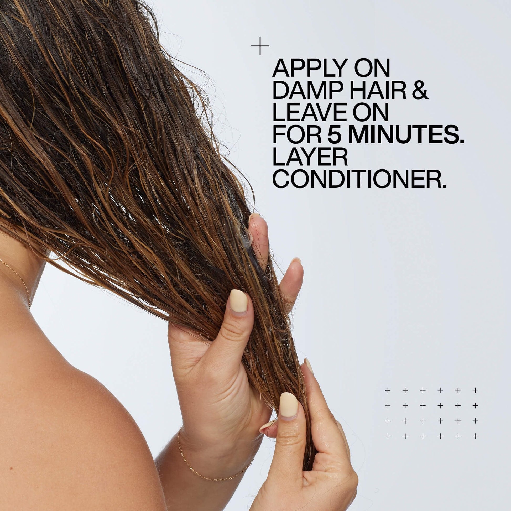Applying Redken Acidic Color Gloss Glass Treatment step 1