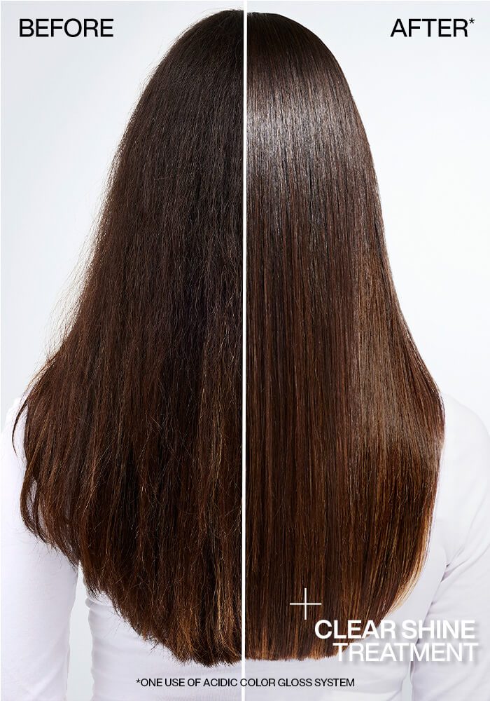 Redken Acidic Color Gloss Glass Treatment before and after