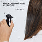 Applying Redken Acidic Color Gloss Heat Protection Leave-In