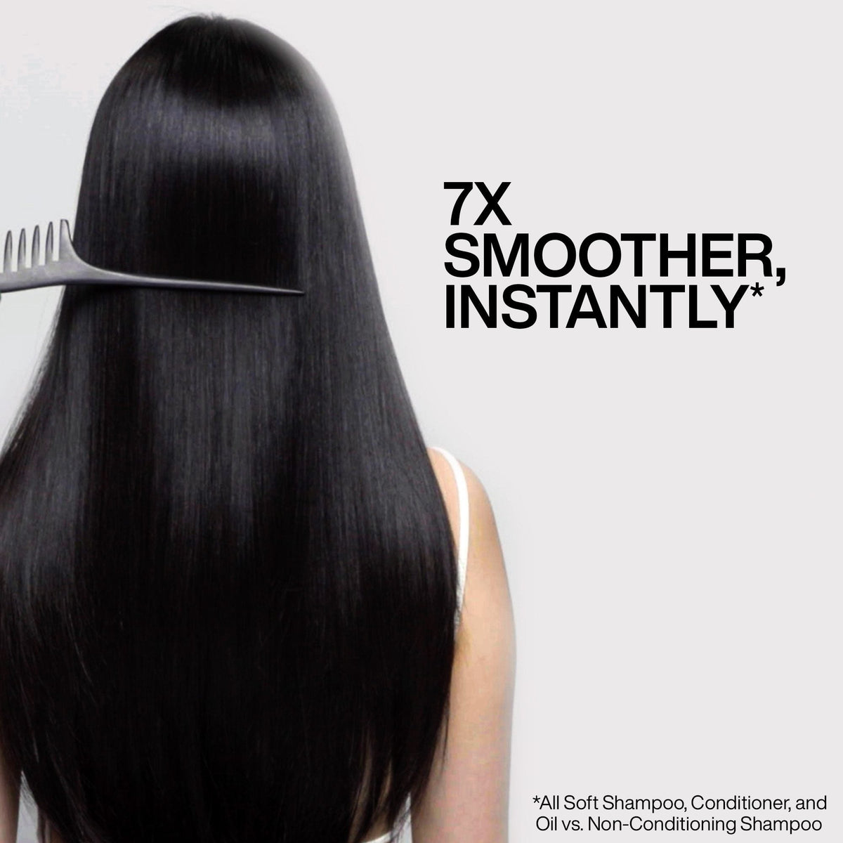 Redken All Soft 7x smoother hair result