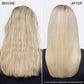 Redken All Soft before and after results on dry hair