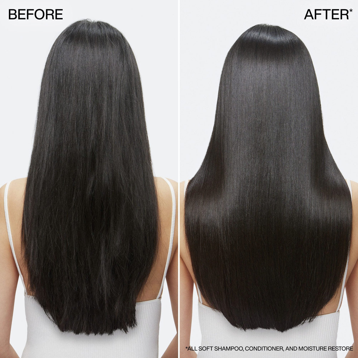 Redken All Soft before and after results - softer smoother hair