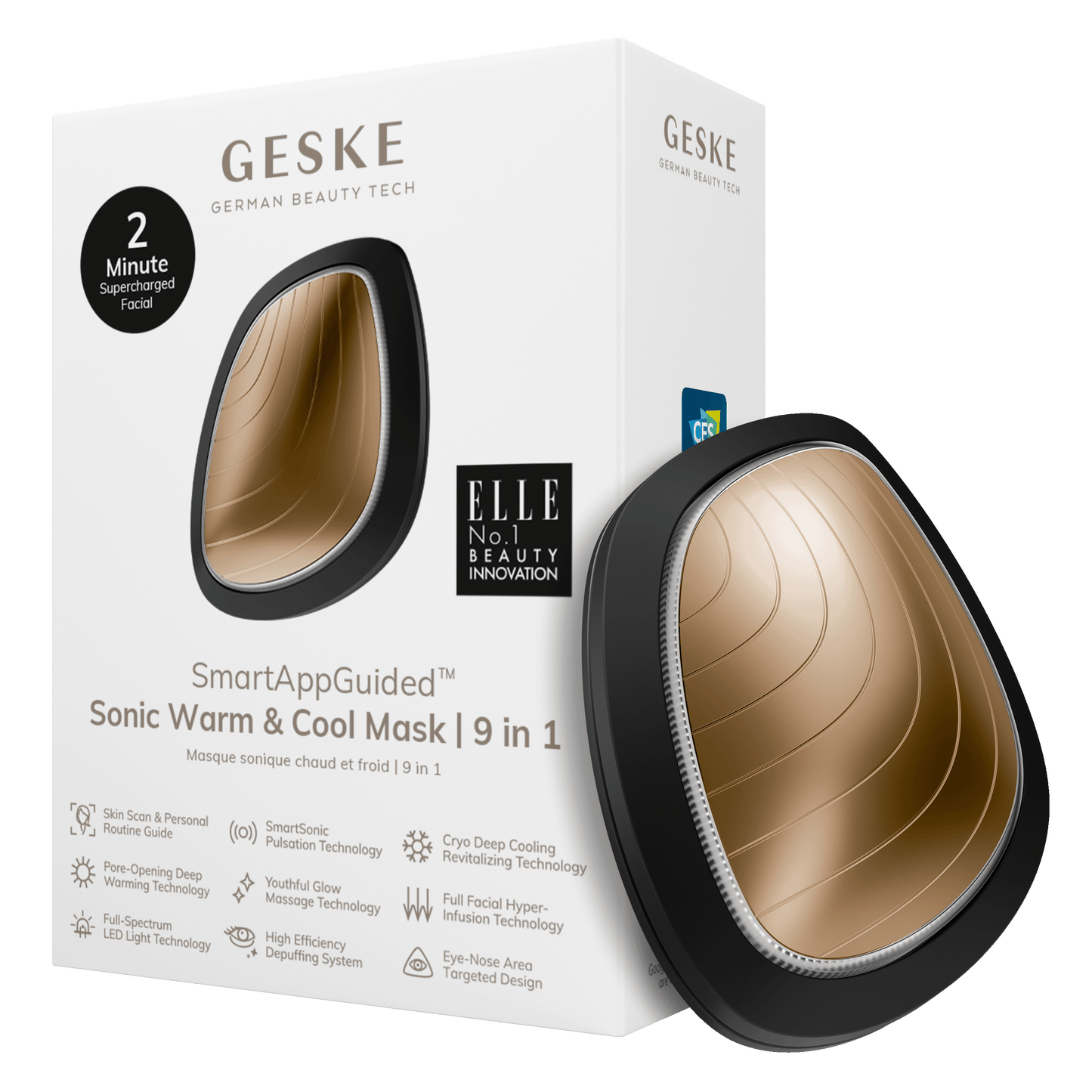 GESKE Sonic Warm & Cool Mask | 9 in 1