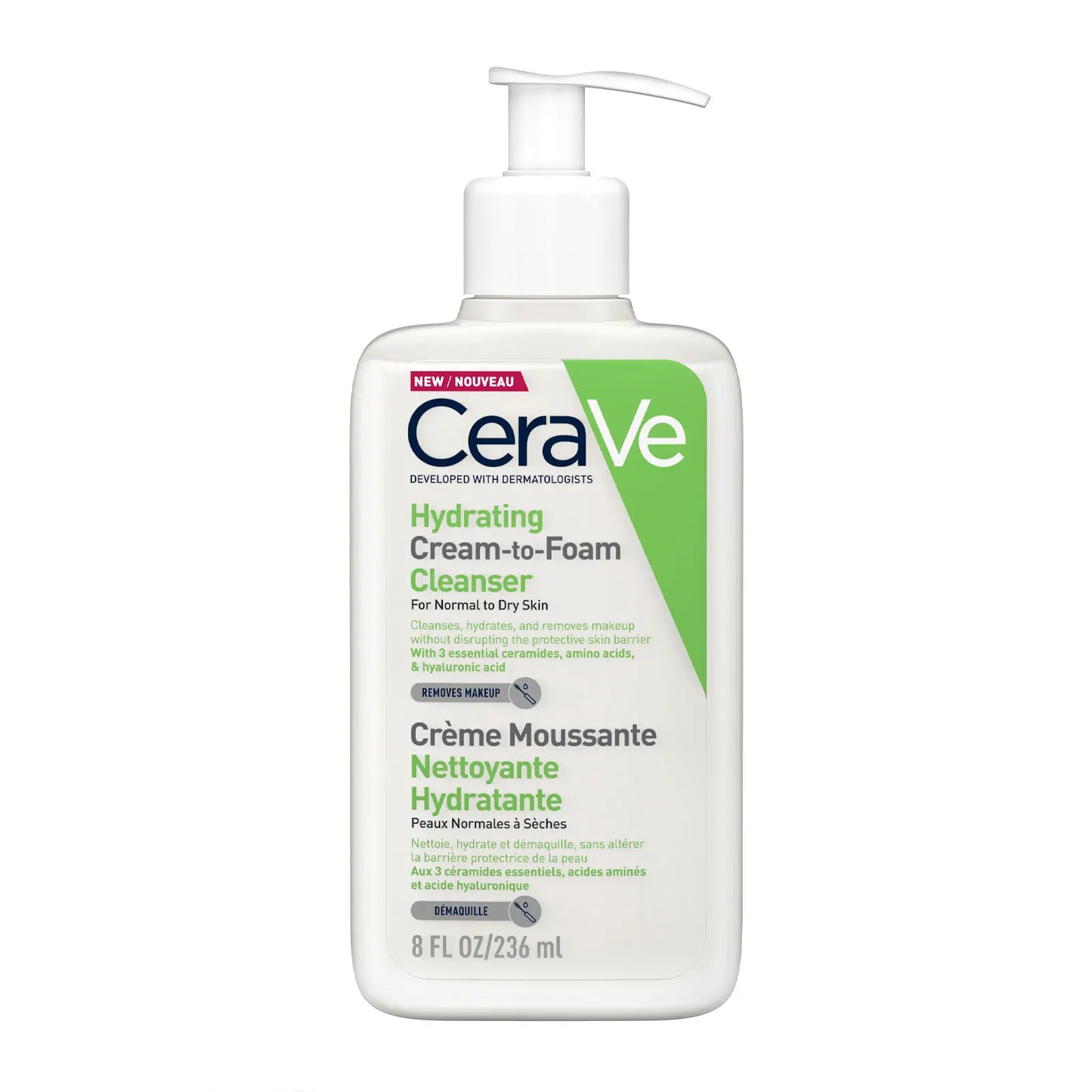 CeraVe Hydrating Cream To Foam Cleanser 236ml